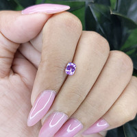 0.69 Ct. Pinkish Purple Sapphire from Madagascar Life Style