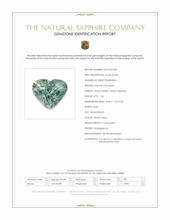 1.56 Ct. Bluish Green Sapphire from Madagascar Scan Report