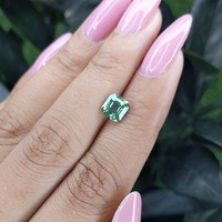 1.54 Ct. Green Sapphire from Madagascar Life Style