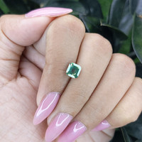 1.54 Ct. Green Sapphire from Madagascar Life Style