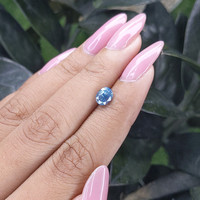 1.19 Ct. Blue Sapphire from Madagascar Life Style