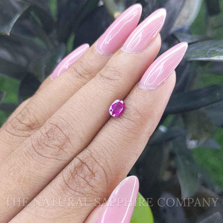 0.84 Ct. Purplish Pink Sapphire from Tanzania