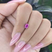 0.84 Ct. Purplish Pink Sapphire from Tanzania Life Style