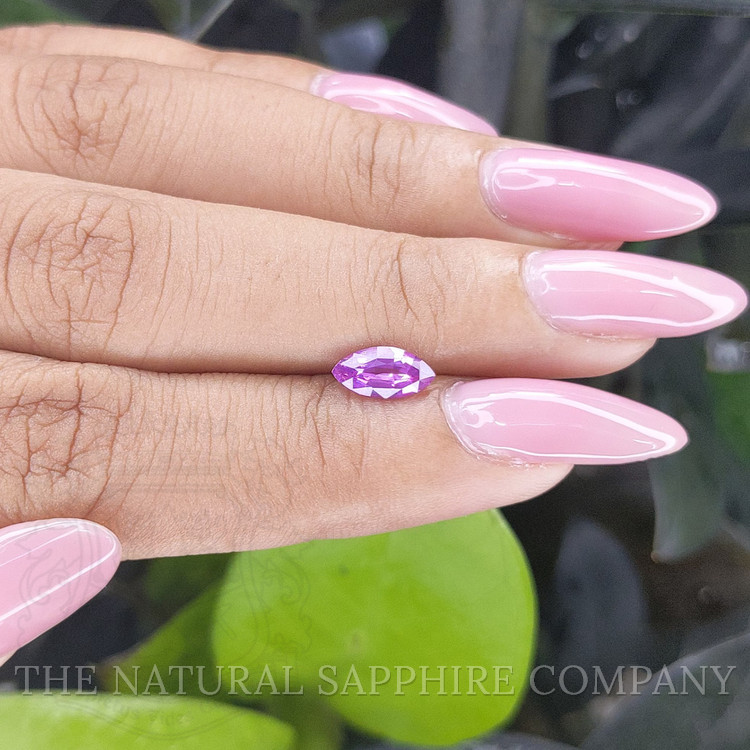 0.87 Ct. Purple Sapphire from Tanzania