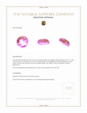 4.40 Ct. Pink Star Sapphire from Burma (Myanmar) Appraisal