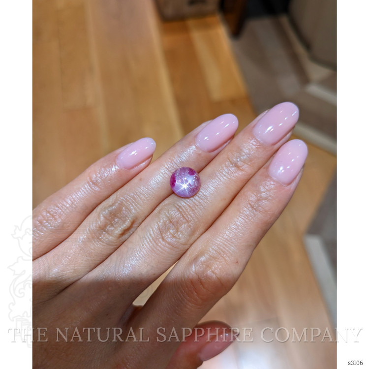 4.40 Ct. Pink Star Sapphire from Burma (Myanmar)