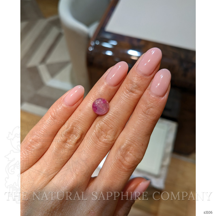 4.40 Ct. Pink Star Sapphire from Burma (Myanmar)
