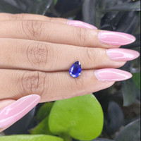 1.54 Ct. Blue Sapphire from Madagascar Life Style