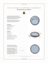 4.80 Ct. Blue Star Sapphire from Burma (Myanmar) 3 D Scan Report