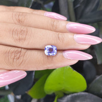 3.01 Ct. Bluish Purple Sapphire from Ceylon (Sri Lanka) Life Style