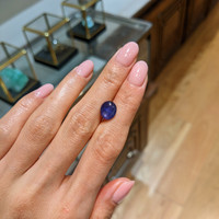 3.83 Ct. Blue Star Sapphire from Burma (Myanmar) Life Style