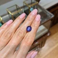 3.83 Ct. Blue Star Sapphire from Burma (Myanmar) Life Style