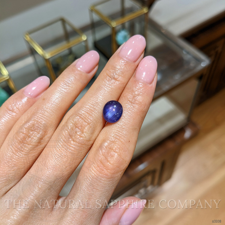 3.83 Ct. Blue Star Sapphire from Burma (Myanmar)