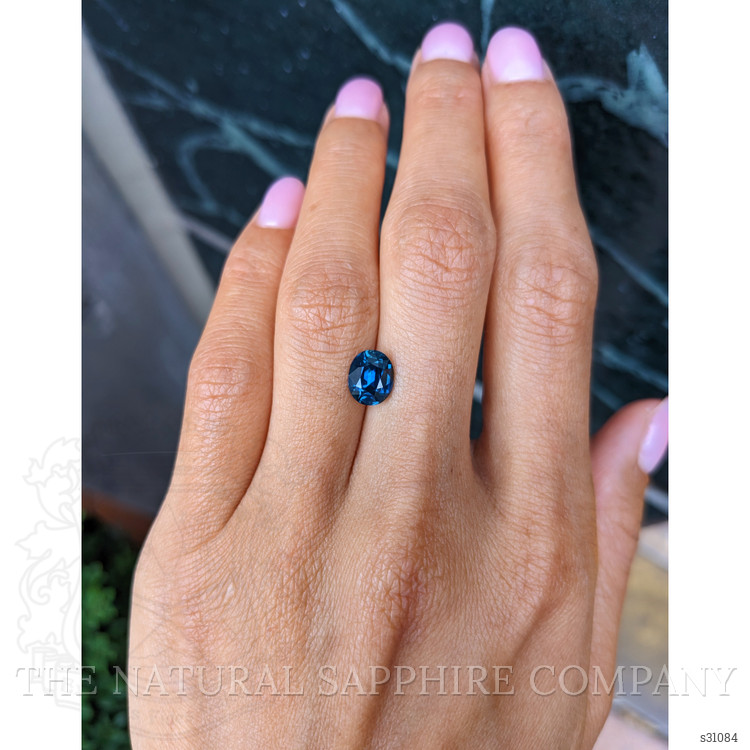 2.05 Ct. Greenish Blue Sapphire from Ceylon (Sri Lanka)