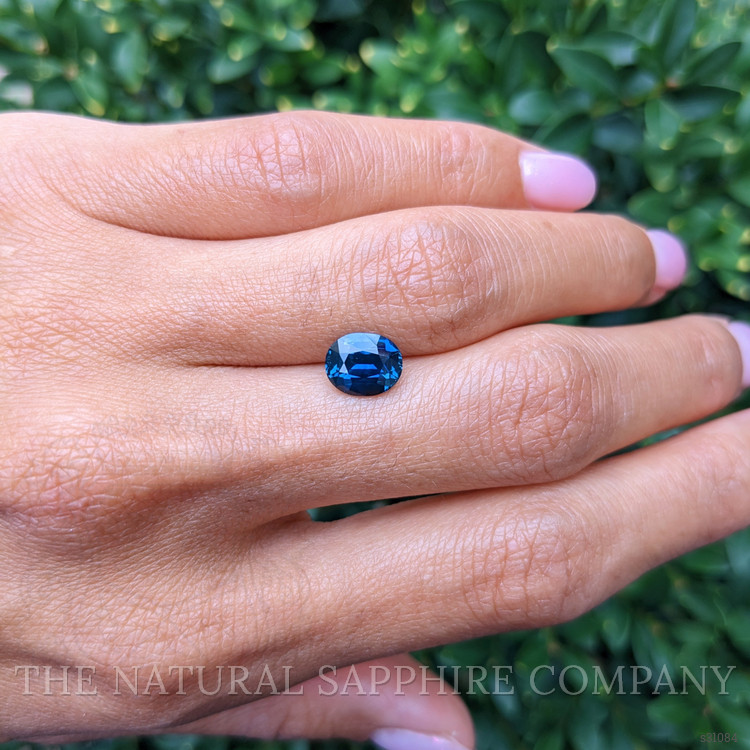 2.05 Ct. Greenish Blue Sapphire from Ceylon (Sri Lanka)