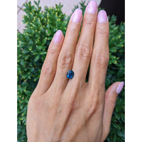 2.05 Ct. Greenish Blue Sapphire from Ceylon (Sri Lanka) Life Style