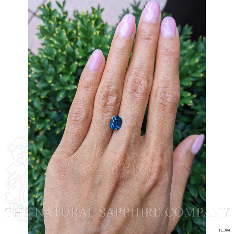 2.05 Ct. Greenish Blue Sapphire from Ceylon (Sri Lanka)