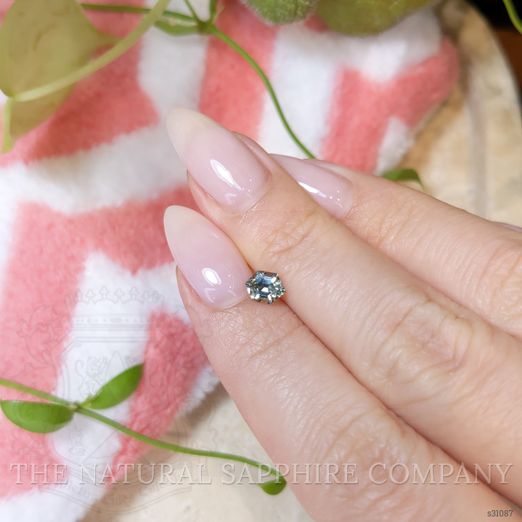 0.70 Ct. Bluish Green Sapphire from Montana