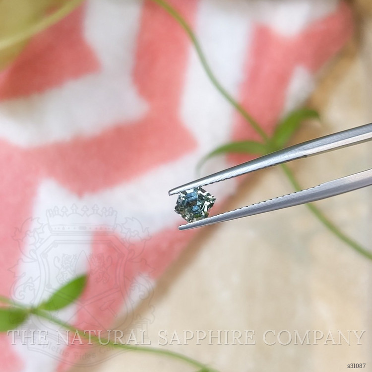 0.70 Ct. Bluish Green Sapphire from Montana