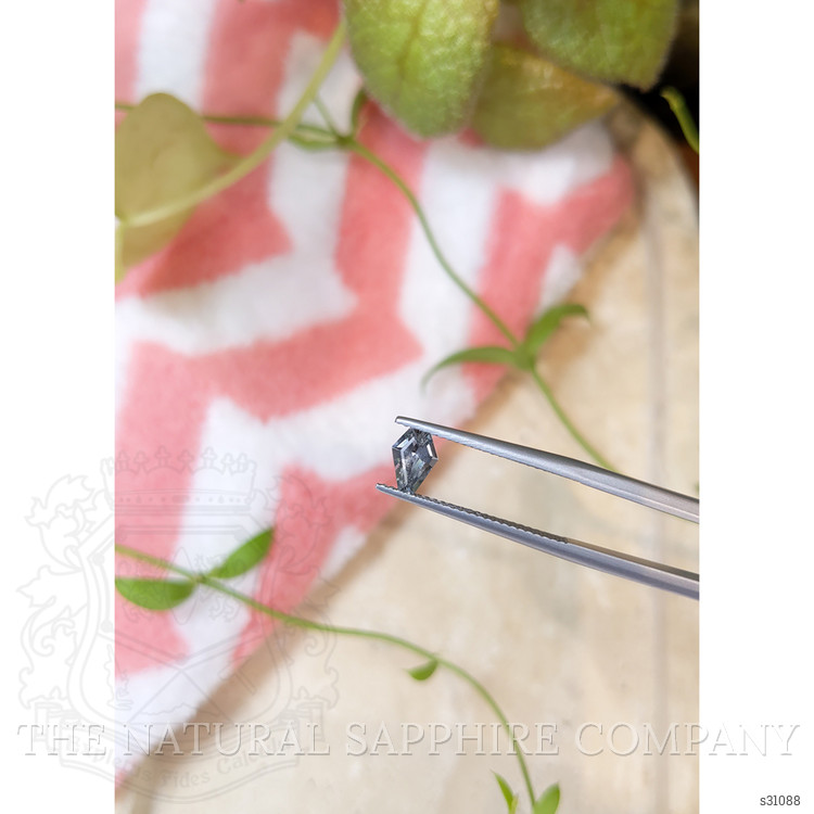 0.74 Ct. Bluish Grey Sapphire from Montana