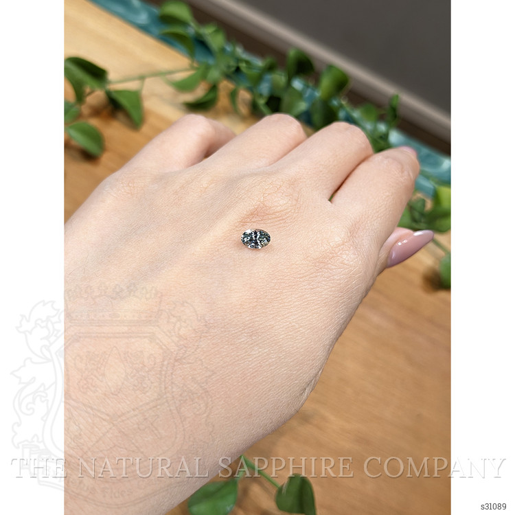 0.75 Ct. Bluish Green Sapphire from Montana