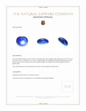4.30 Ct. Blue Star Sapphire from Burma (Myanmar) Appraisal