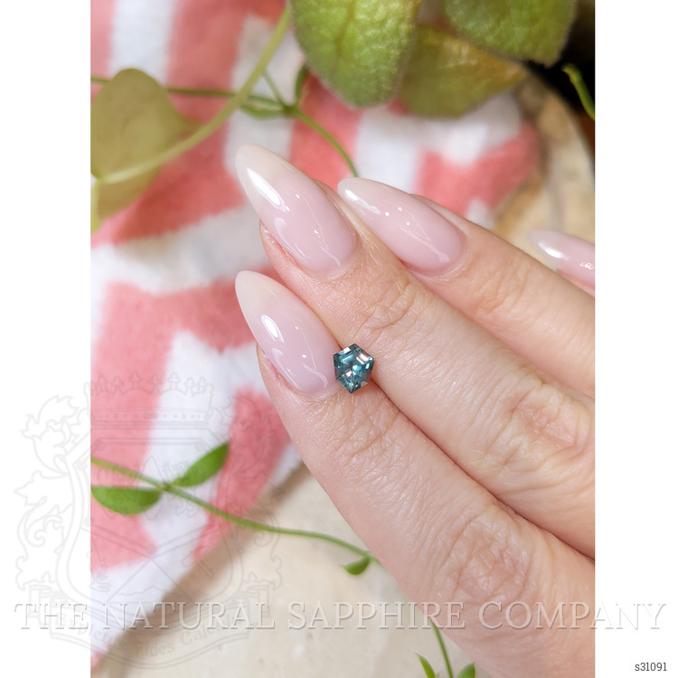 0.79 Ct. Bluish Green Sapphire from Montana