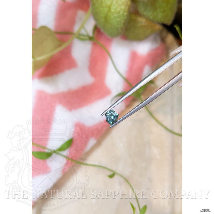 0.79 Ct. Bluish Green Sapphire from Montana