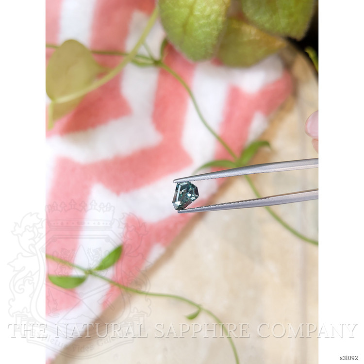 0.80 Ct. Bluish Green Sapphire from Montana