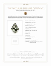 0.88 Ct. Green Sapphire from Montana Scan Report