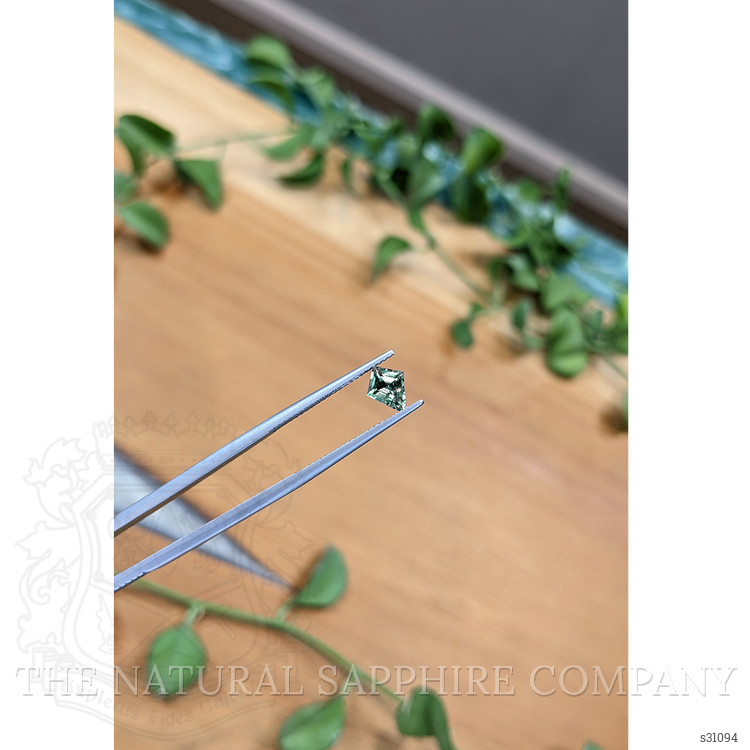 0.88 Ct. Green Sapphire from Montana