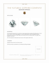 0.91 Ct. Greenish Blue Sapphire from Montana Appraisal