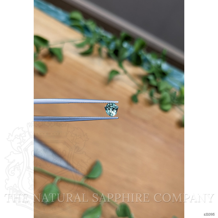0.91 Ct. Greenish Blue Sapphire from Montana