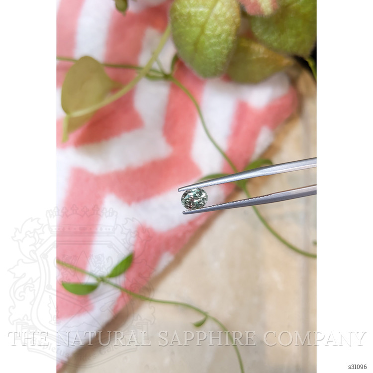 0.93 Ct. Green Sapphire from Montana