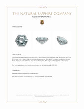 0.95 Ct. Bluish Green Sapphire from Montana Appraisal