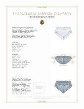 0.96 Ct. Green Sapphire from Montana 3 D Scan Report