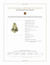 0.99 Ct. Greenish Yellow Sapphire from Montana Scan Report