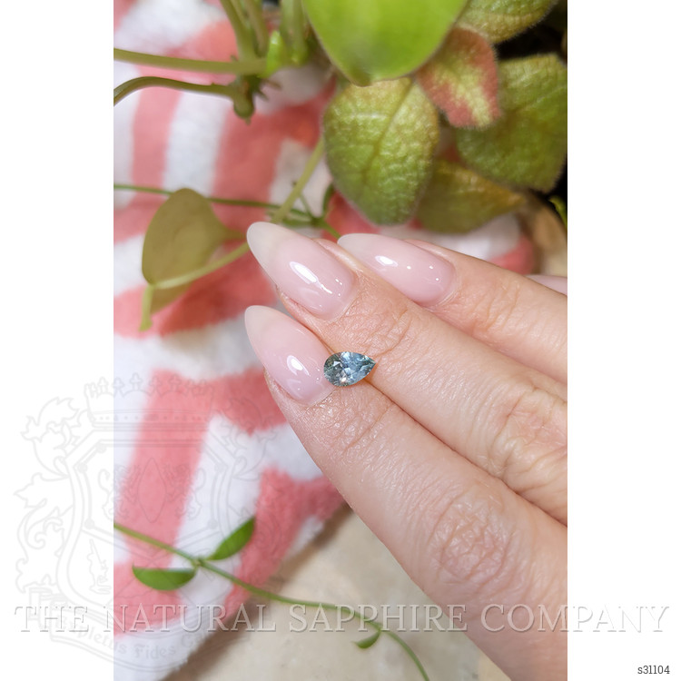 1.09 Ct. Bluish Green Sapphire from Montana