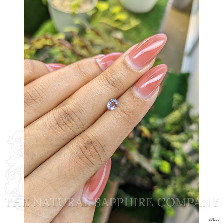 0.45 Ct. Purple Sapphire from Ceylon (Sri Lanka)