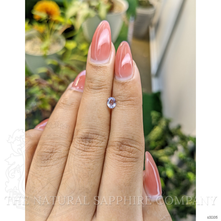 0.45 Ct. Purple Sapphire from Ceylon (Sri Lanka)