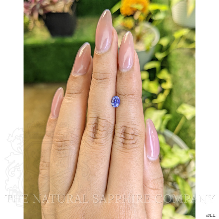 0.58 Ct. Blue Sapphire from Ceylon (Sri Lanka)