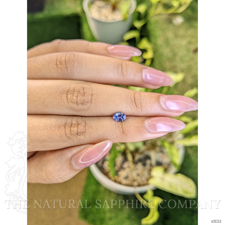 0.67 Ct. Blue Sapphire from Ceylon (Sri Lanka)