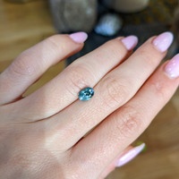 1.13 Ct. Bluish Green Sapphire from Montana Life Style