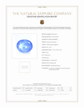 4.95 Ct. Blue Star Sapphire from Burma (Myanmar) Scan Report