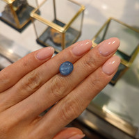 4.95 Ct. Blue Star Sapphire from Burma (Myanmar) Life Style