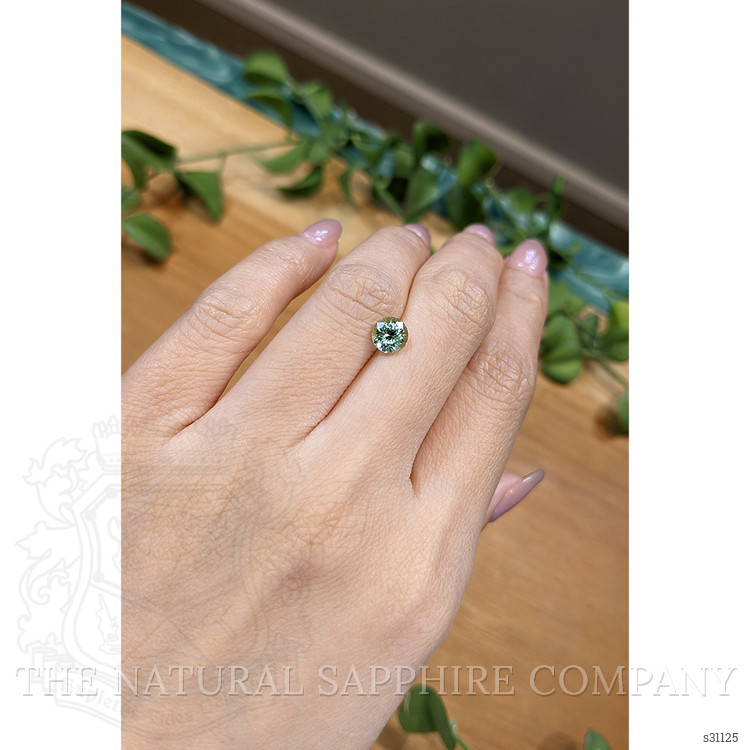 1.16 Ct. Yellowish Green Sapphire from Montana