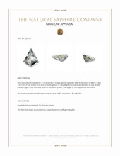 1.17 Ct. Green Sapphire from Montana Appraisal