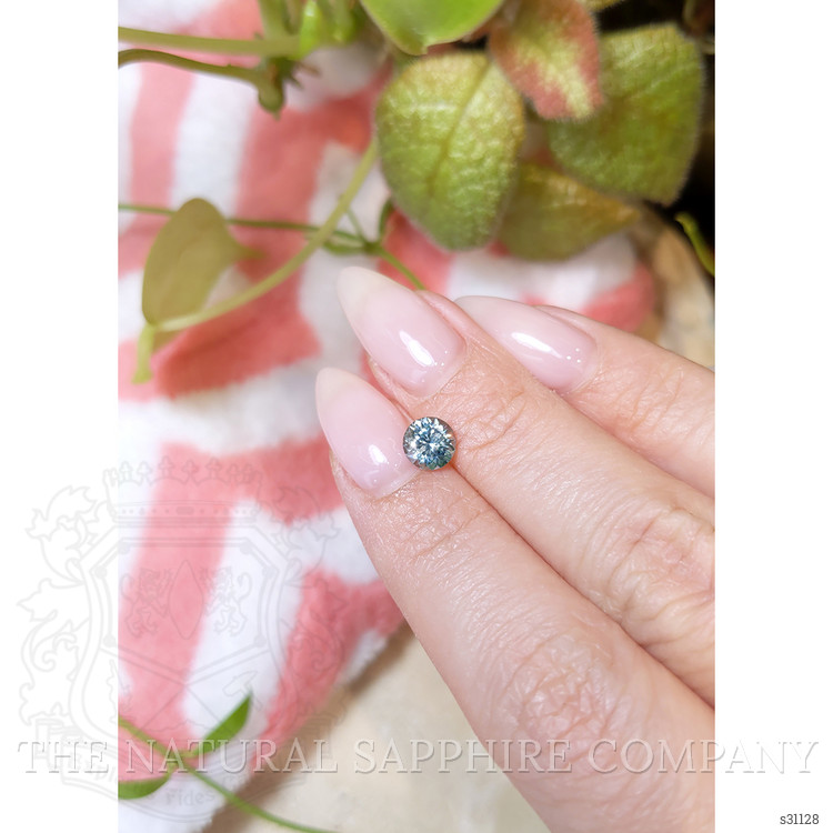 1.18 Ct. Greenish Blue Sapphire from Montana