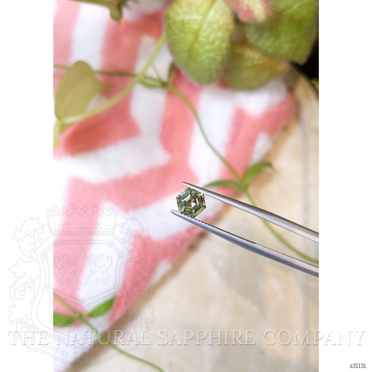 1.23 Ct. Green Sapphire from Montana