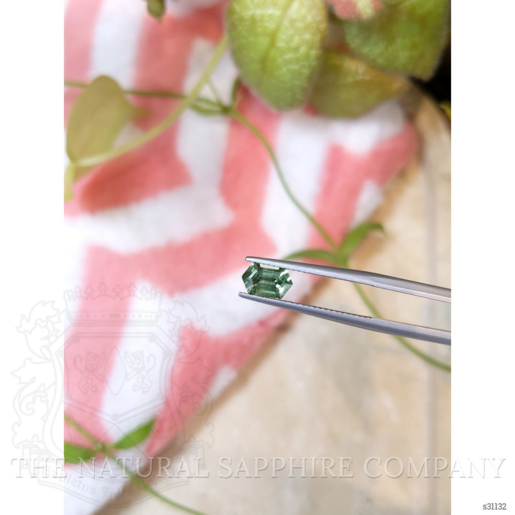 1.23 Ct. Green Sapphire from Montana